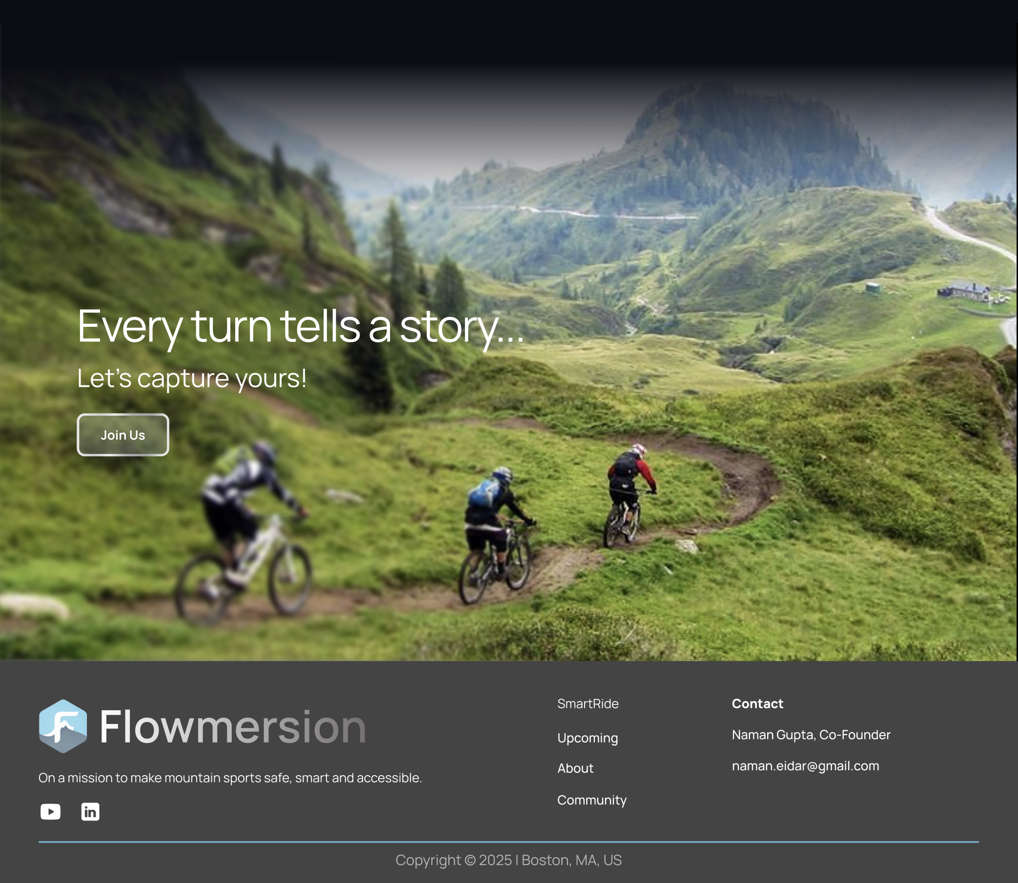 Footer and contact layout